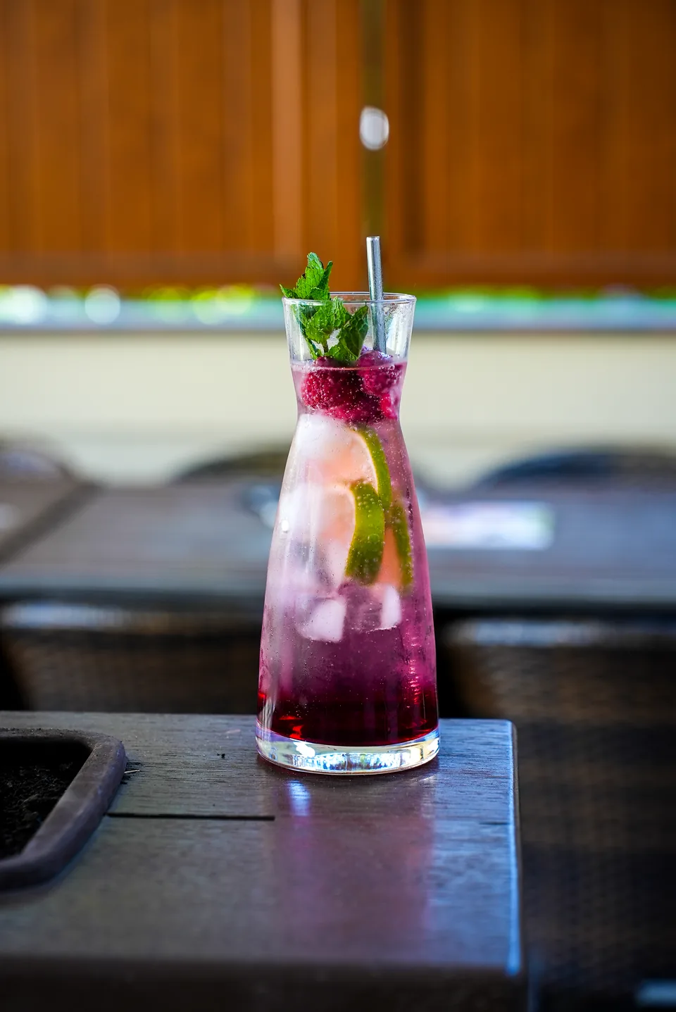 Hausgemachte Limonade am Abend